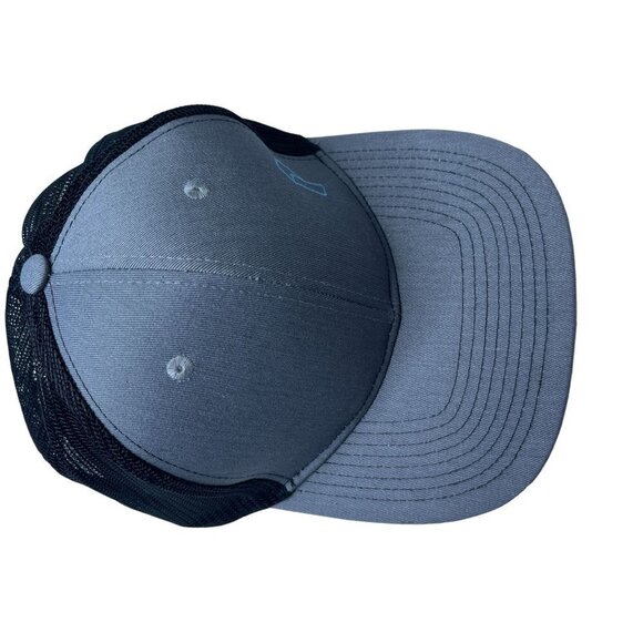 Plain Hat Cap Adults Snap Back Grey Trucker Mesh Embroidered P Baseball … - Picture 5 of 8